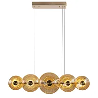 Люстра подвесная LED Whirlpool 4571-10P Favourite янтарная на 1 лампу, основание латунь в стиле современный Люстра подвесная LED Whirlpool 4571-10P Favourite янтарная на 1 лампу, основание латунь в стиле современный